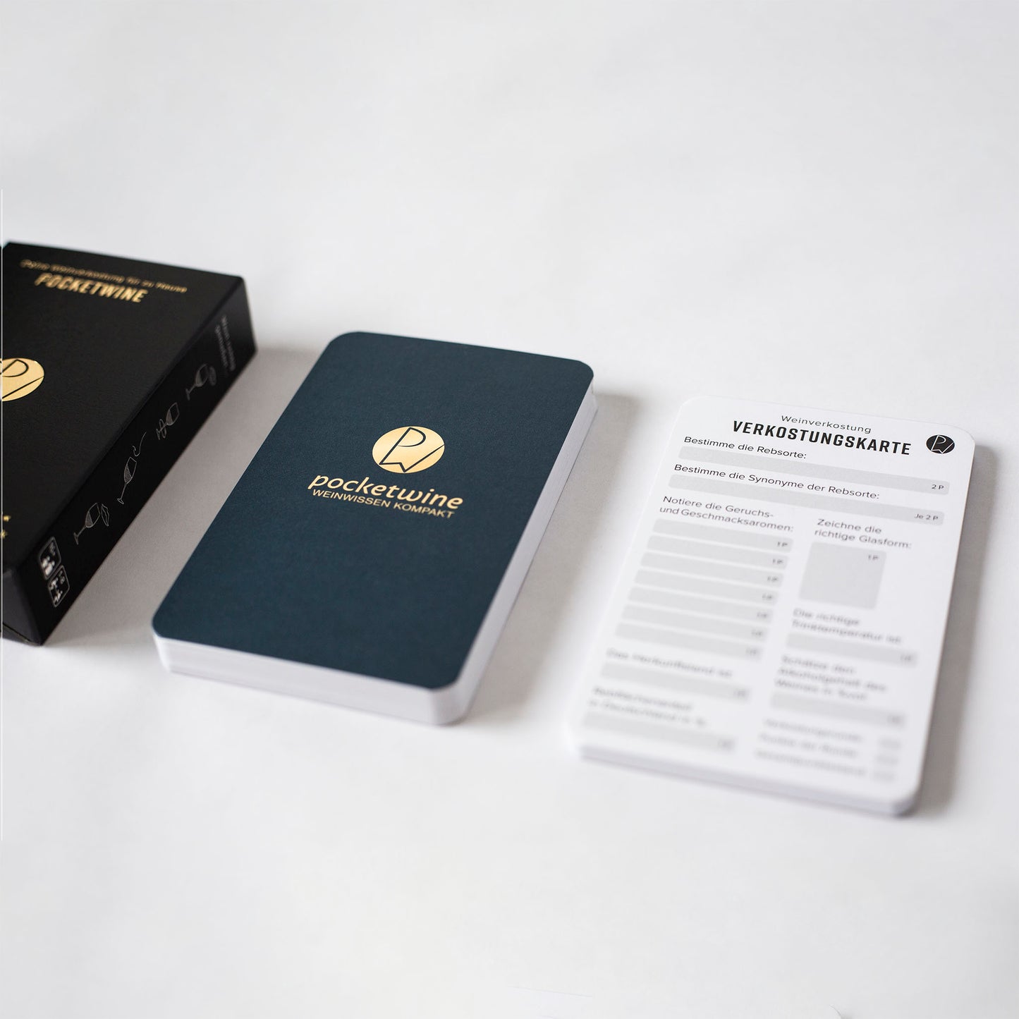 Pocketwine Kartenset - Verkostungsspiel inkl. kompaktes Weinwissen